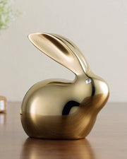 Crystal Brass Lucky Rabbit - AI LIFE HOLDINGS