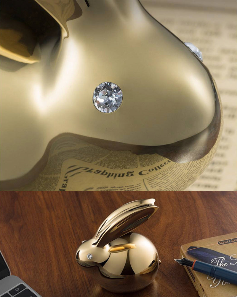 Crystal Brass Lucky Rabbit - AI LIFE HOLDINGS