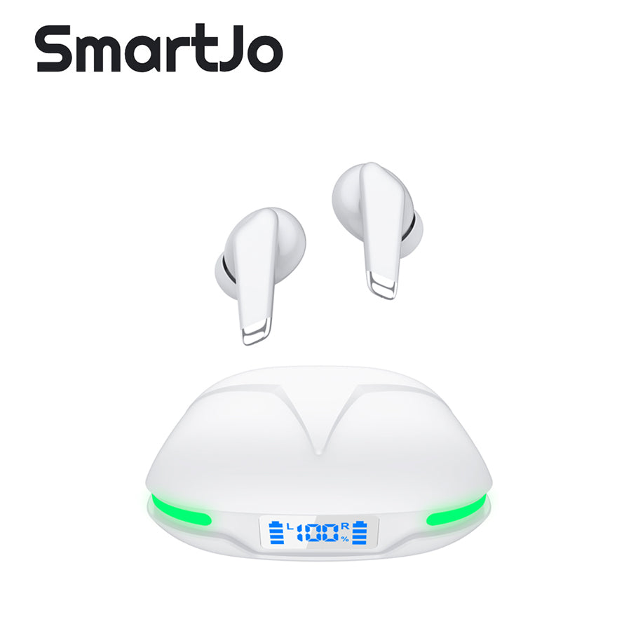 SmartJo Gaming TWS Bluetooth Earphones True Wireless Stereo Earbuds Bluetooth 5.2