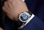 Metal sculpture of the moon Transparent caseback Automatic - AI LIFE HOLDINGS