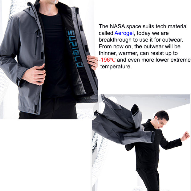 Extreme Temperature NASA Spacesuit Tech Aerogel Warm Jacket 3 in 1 OutdoorPro P1 - AI LIFE HOLDINGS